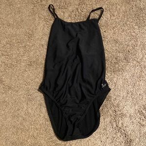 Black one piece Speedo swimsuit